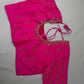 Pink Kardana Pearls Maggam Blouse