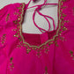 Pink Kardana Pearls Maggam Blouse