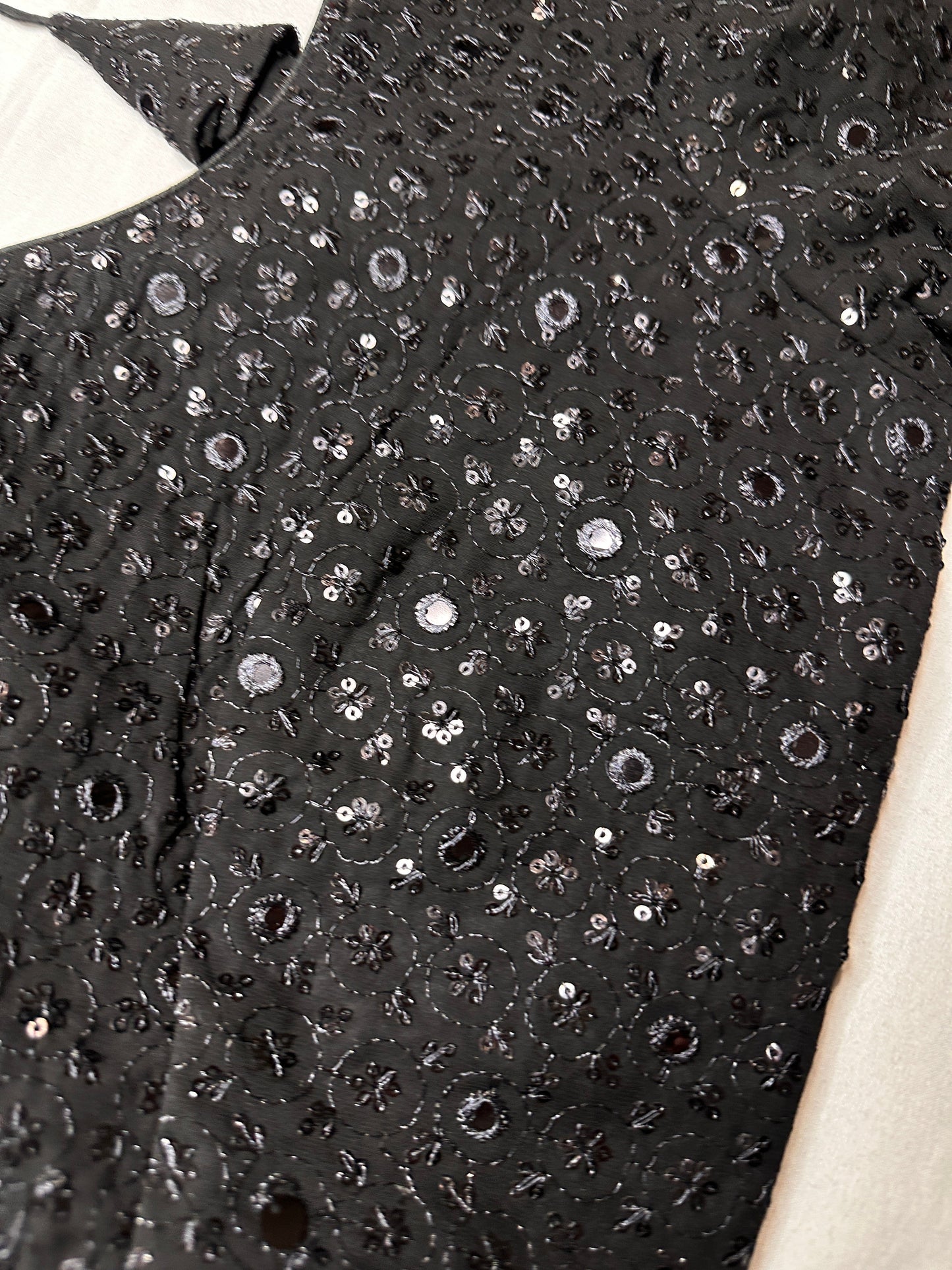 Black Sequence Blouse