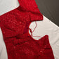 Red Sequence Blouse