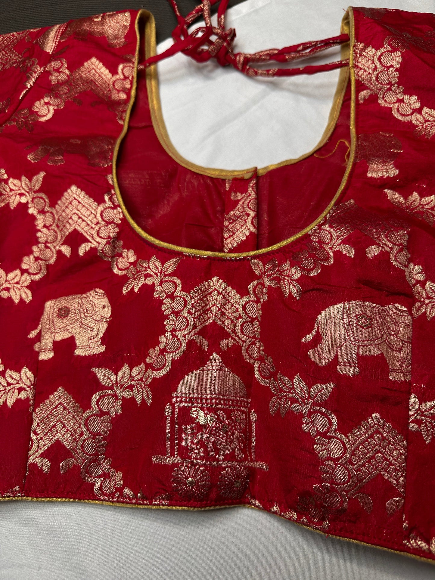 Red Banarsi Blouse