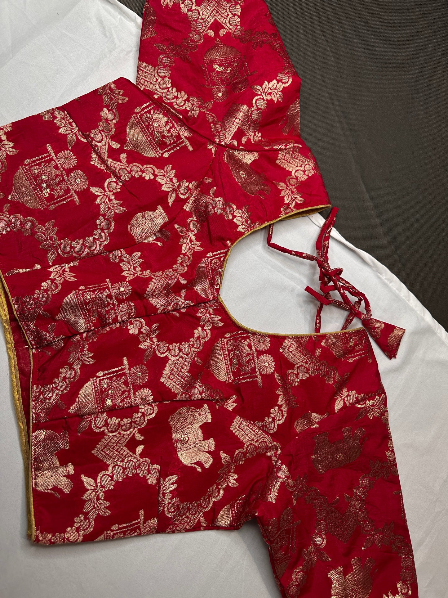 Red Banarsi Blouse