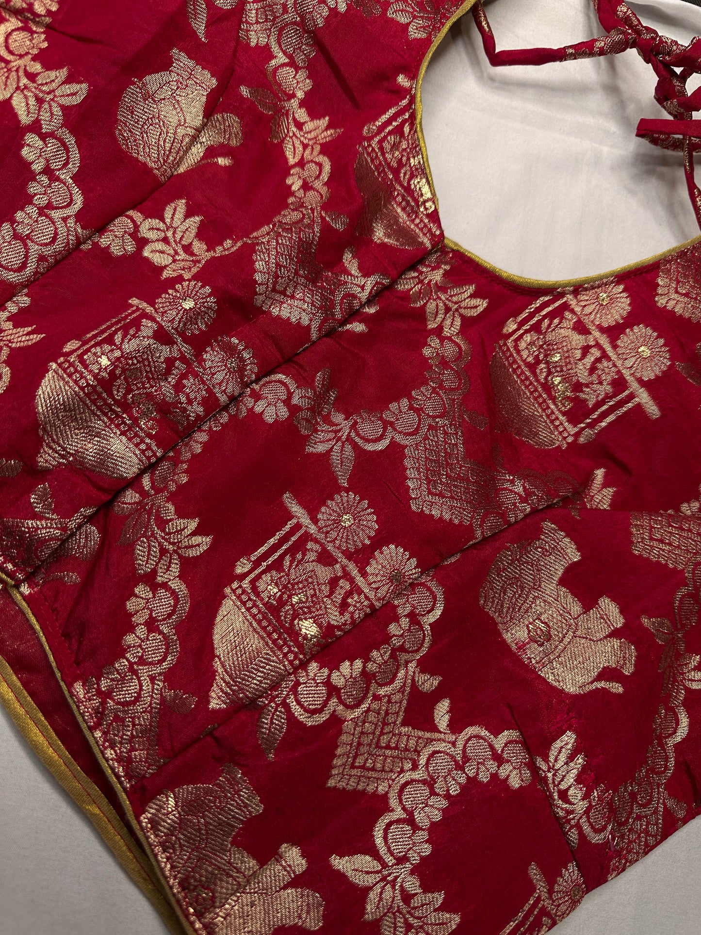 Red Banarsi Blouse