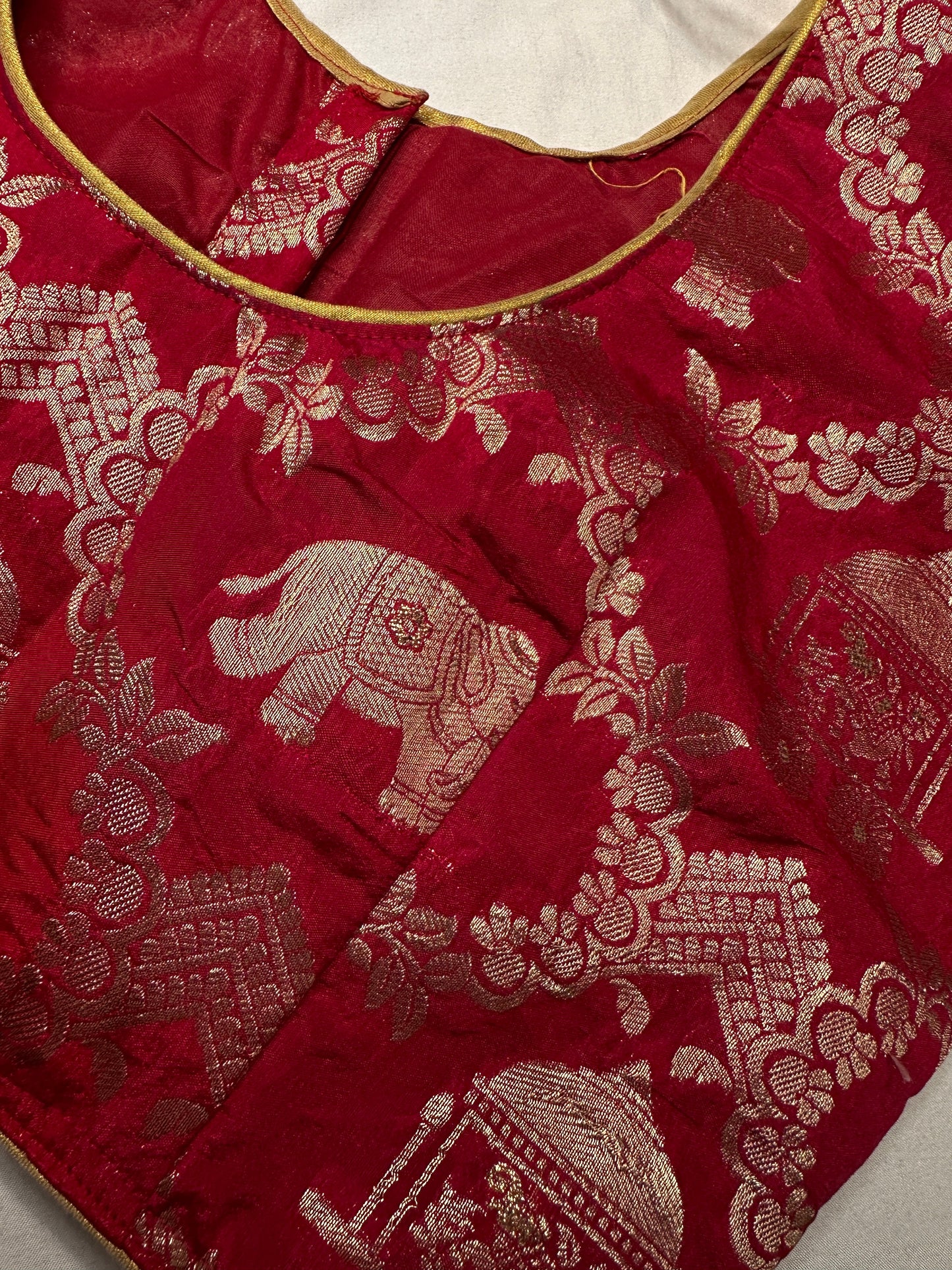 Red Banarsi Blouse