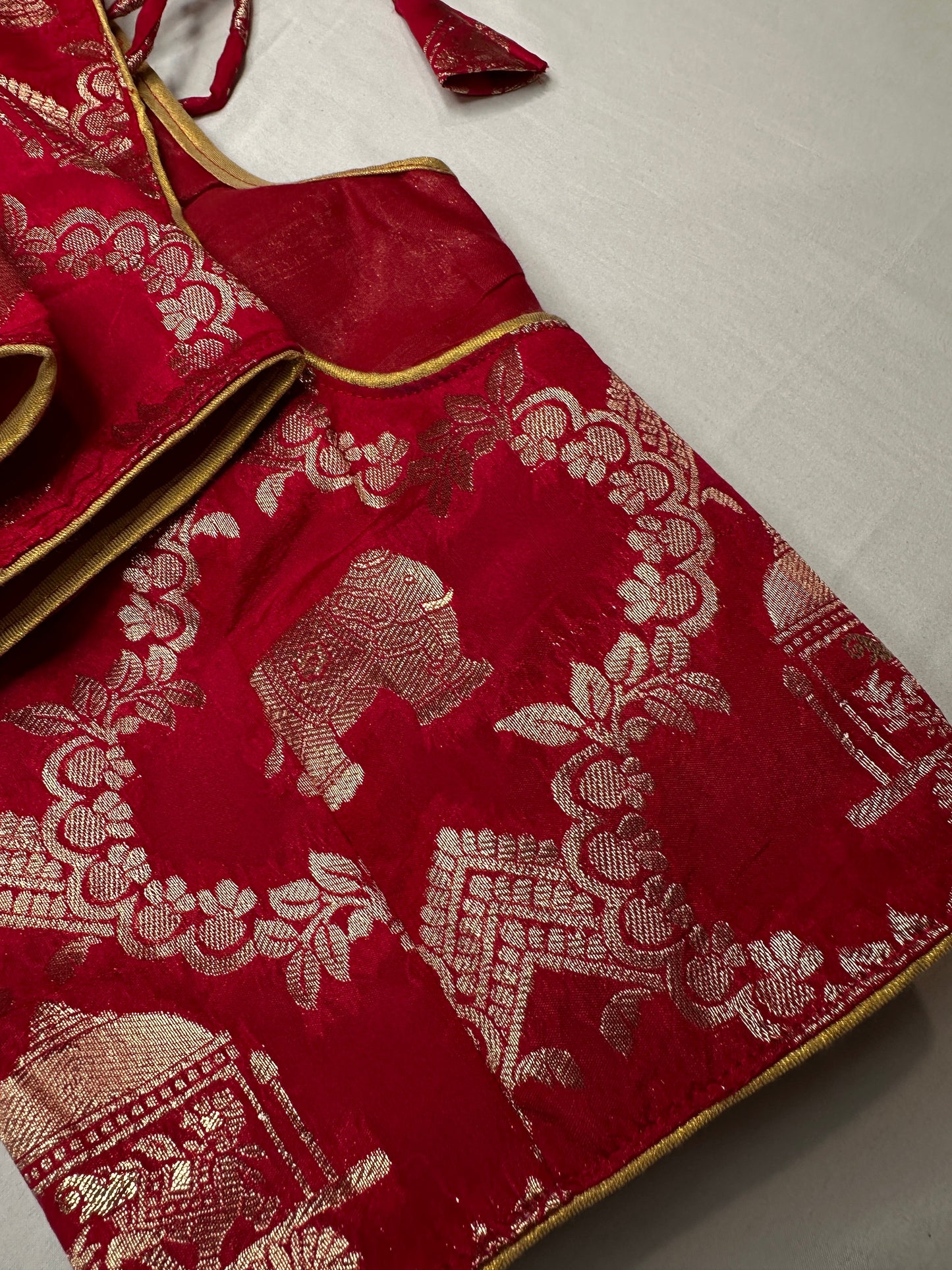 Red Banarsi Blouse