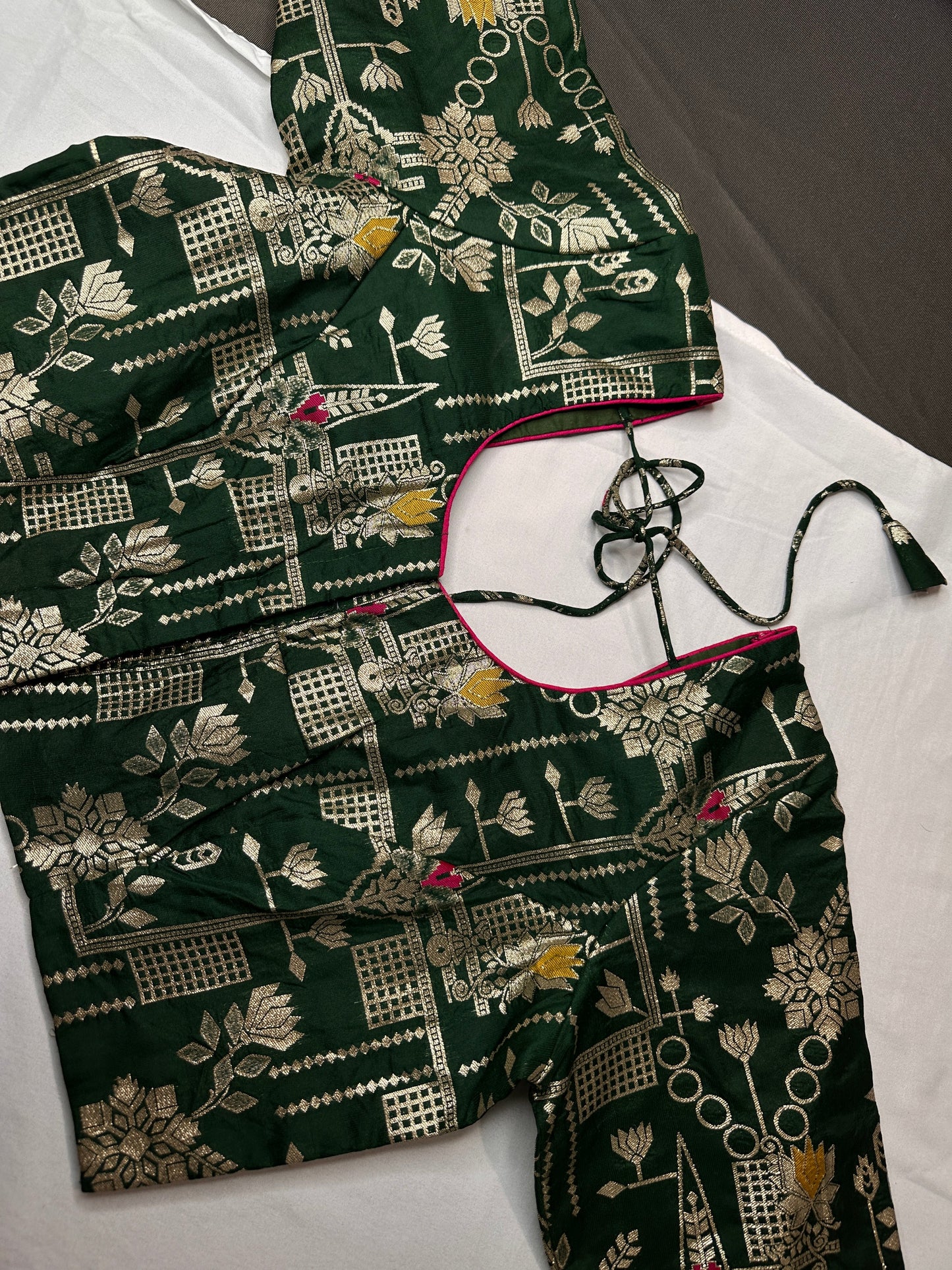 Green Banarsi Blouse