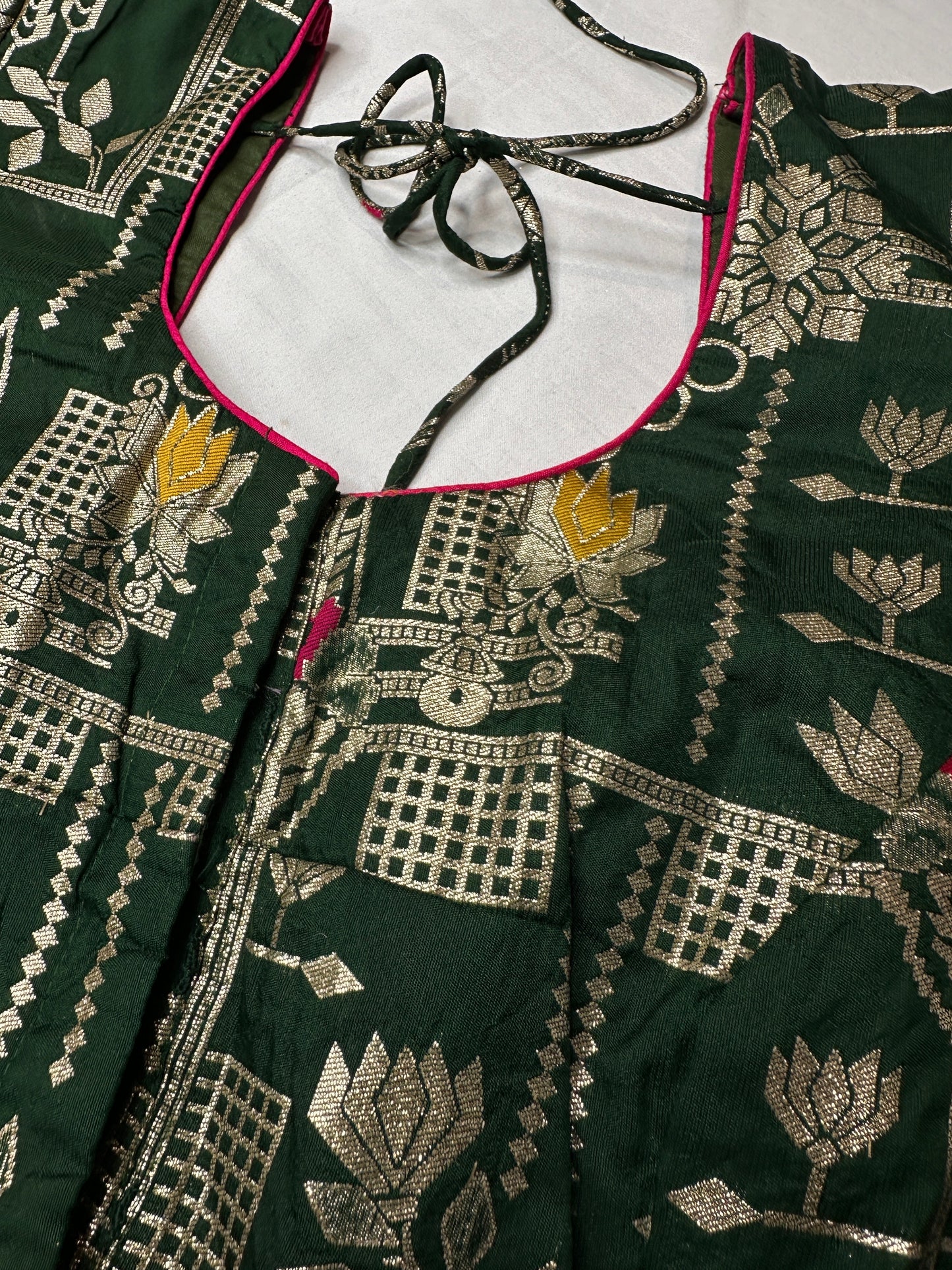 Green Banarsi Blouse