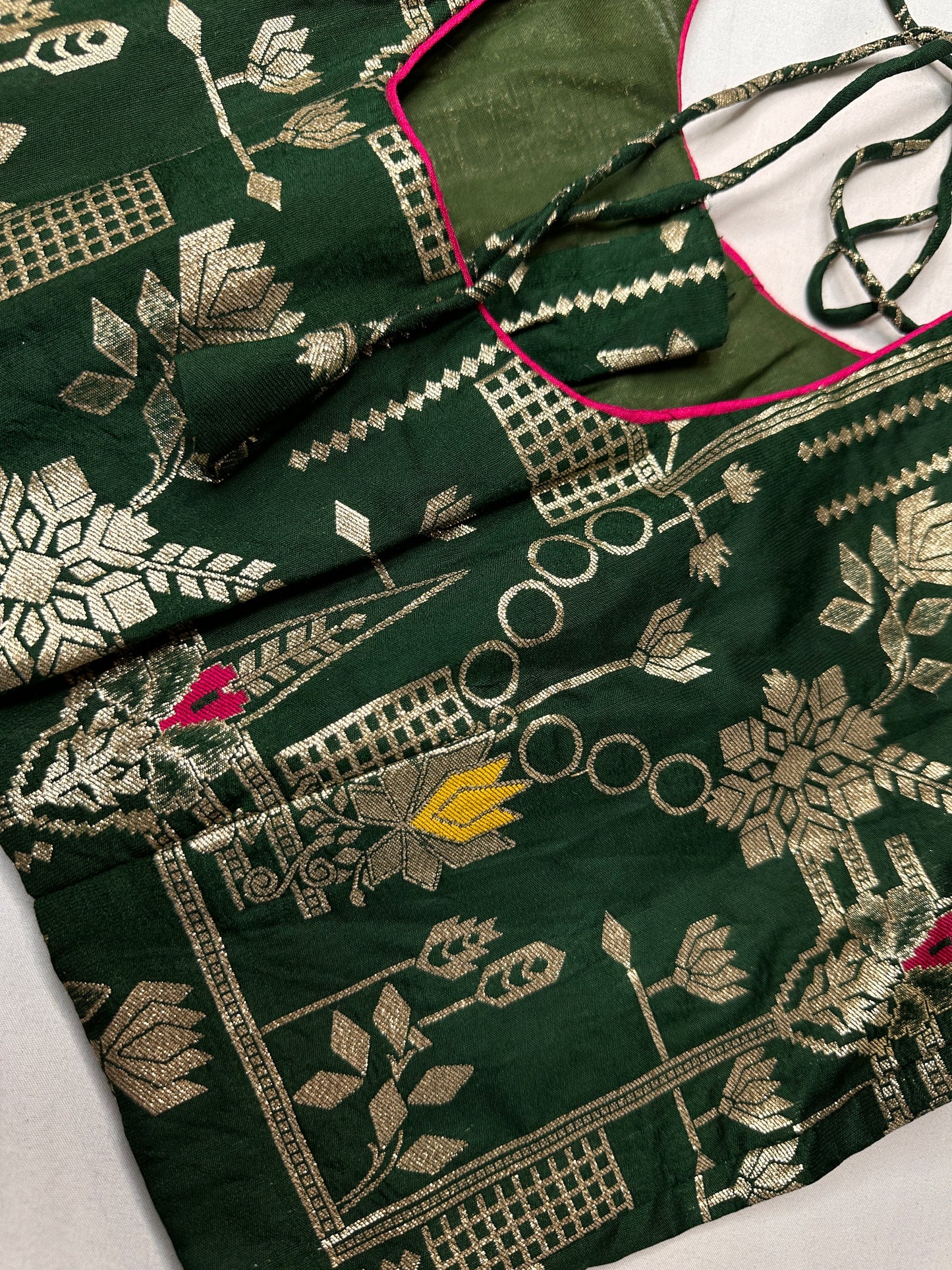 Green Banarsi Blouse