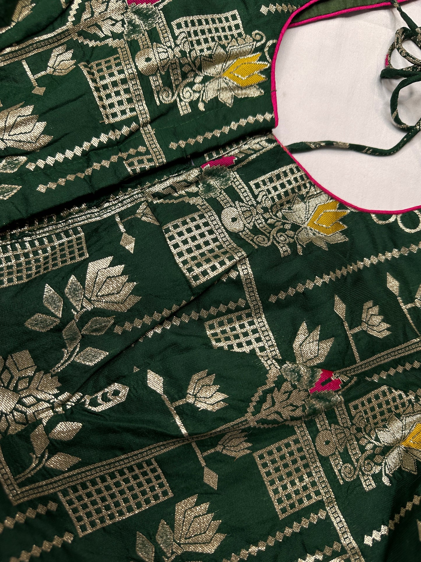 Green Banarsi Blouse