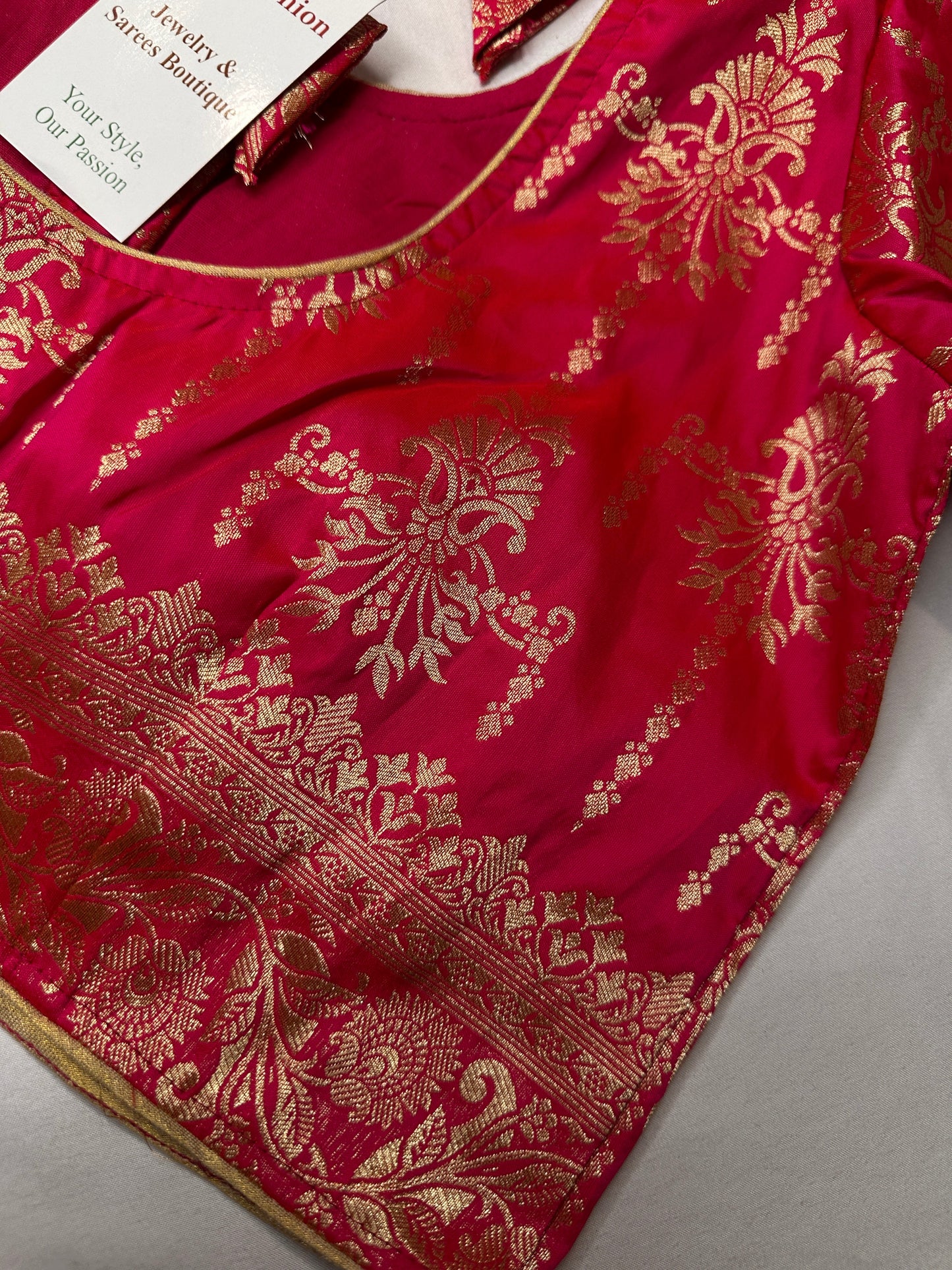 Pink Banarsi Blouse
