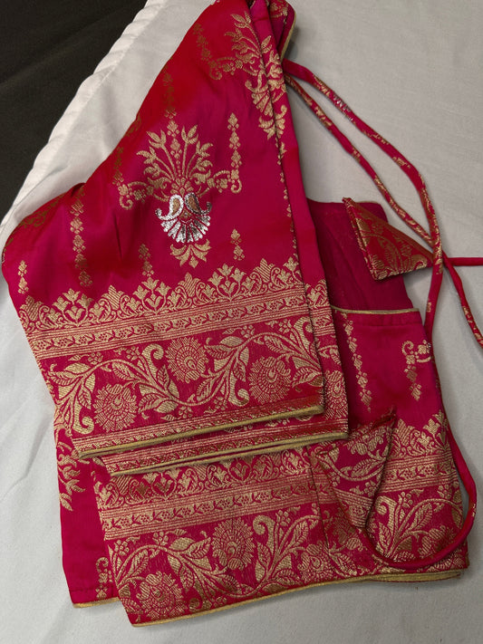 Pink Banarsi Blouse