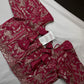 Pink Embroidery Chennon Silk Blouse
