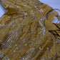 Yellow Gold Embroidery Chennon Silk Blouse