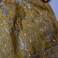 Yellow Gold Embroidery Chennon Silk Blouse
