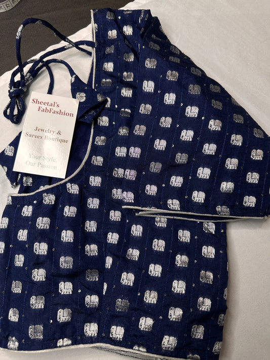 Blue Banarsi Blouse