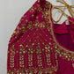 Pink Kardana Pearls Maggam Blouse