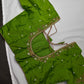 Green Kardana Pearls Maggam Blouse