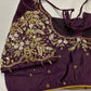 Pearl Maggam Purple Blouse