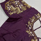 Pearl Maggam Purple Blouse
