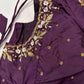 Pearl Maggam Purple Blouse