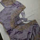 Pearl Maggam Purple Blouse