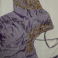 Pearl Maggam Purple Blouse