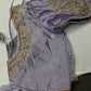 Pearl Maggam Purple Blouse
