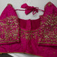Pearl Maggam Pink Blouse