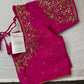 Pearl Maggam Pink Blouse