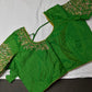 Pearl Maggam Green Blouse