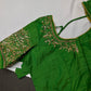 Pearl Maggam Green Blouse