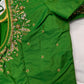 Pearl Maggam Green Blouse