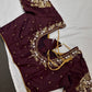 Pearl Maggam Plum Blouse