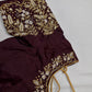 Pearl Maggam Plum Blouse