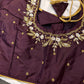 Pearl Maggam Plum Blouse