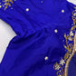 Blue Kardana Pearls Maggam Blouse