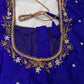 Blue Kardana Pearls Maggam Blouse