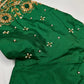 Green Kardana Pearls Maggam Blouse
