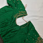 Green Kardana Pearls Maggam Blouse