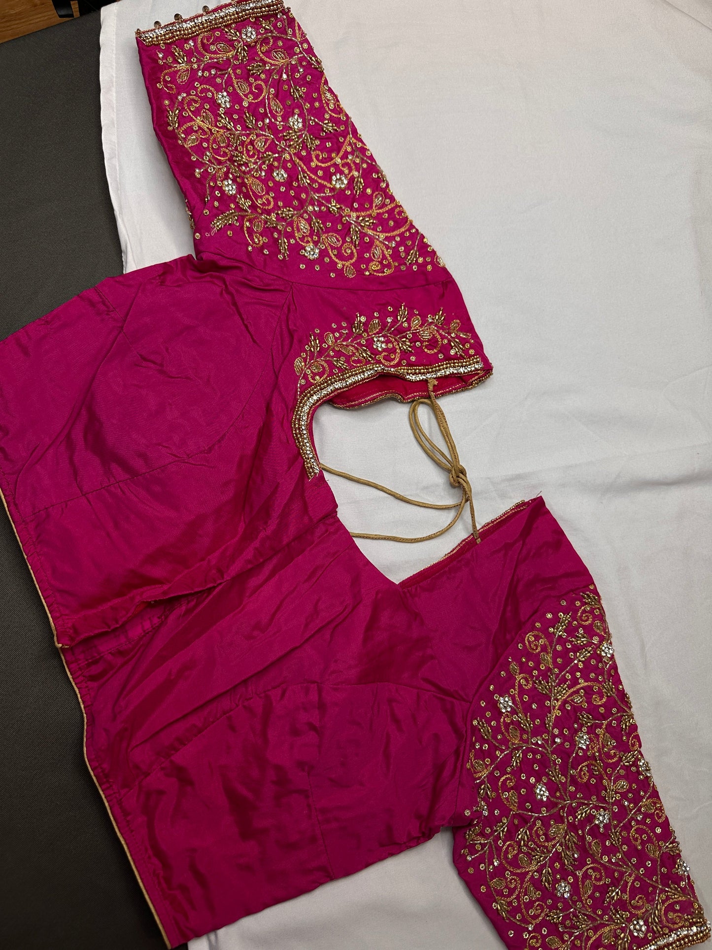 Pink Kardana Maggam Blouse