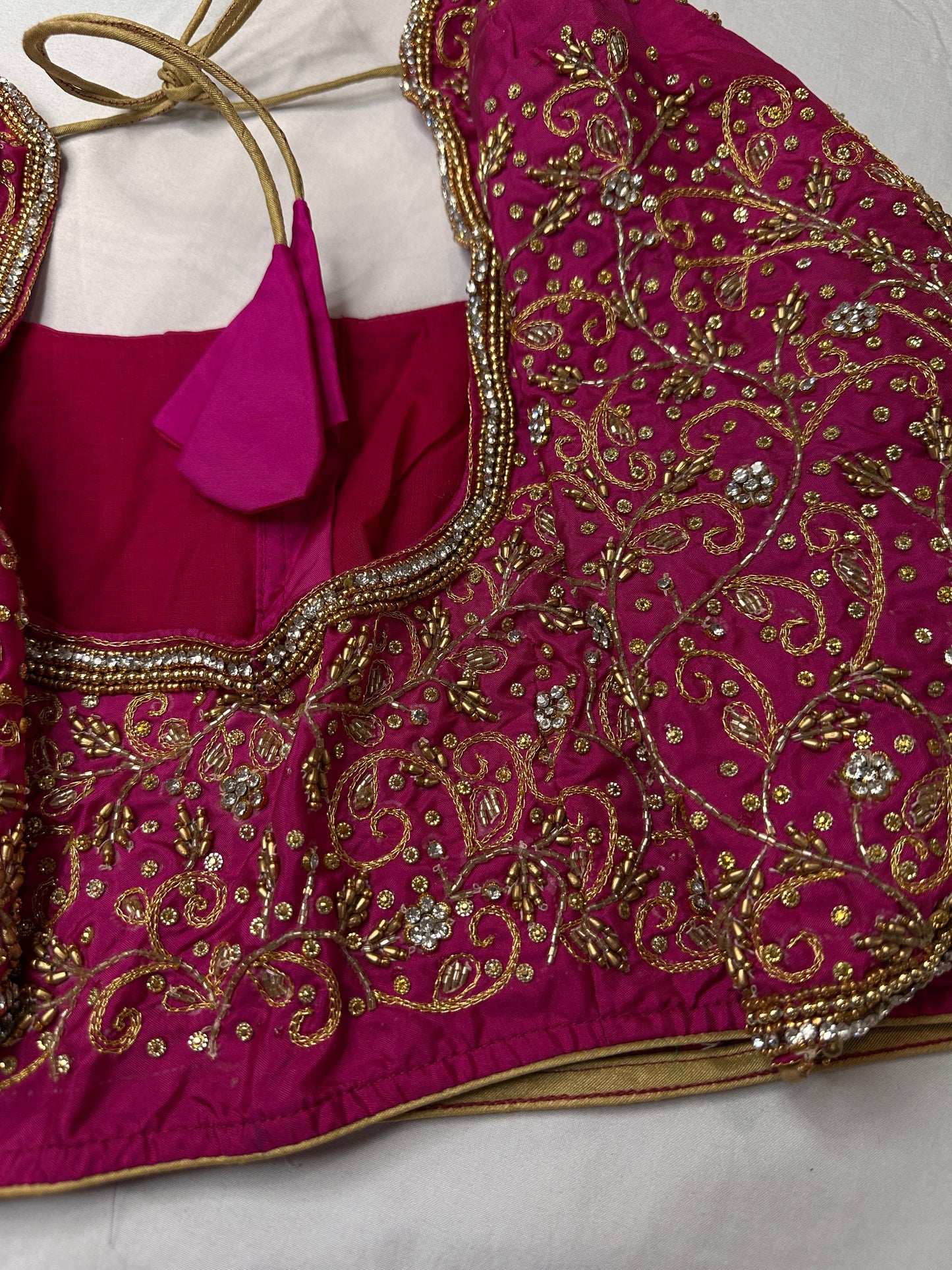 Pink Kardana Maggam Blouse