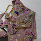 Mauve purple Embroidery Sequence Chennon Silk Blouse