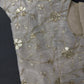 Beige Gold Sequence Embroidery Silk Blouse