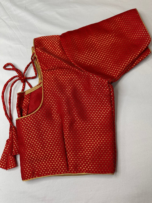 Red Banarsi Blouse