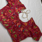 Pink Silk Kalamkari Blouse