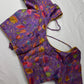 Purple Silk Kalamkari Blouse