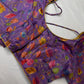 Purple Silk Kalamkari Blouse
