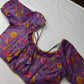 Purple Silk Kalamkari Blouse