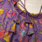 Purple Silk Kalamkari Blouse