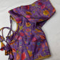 Purple Silk Kalamkari Blouse